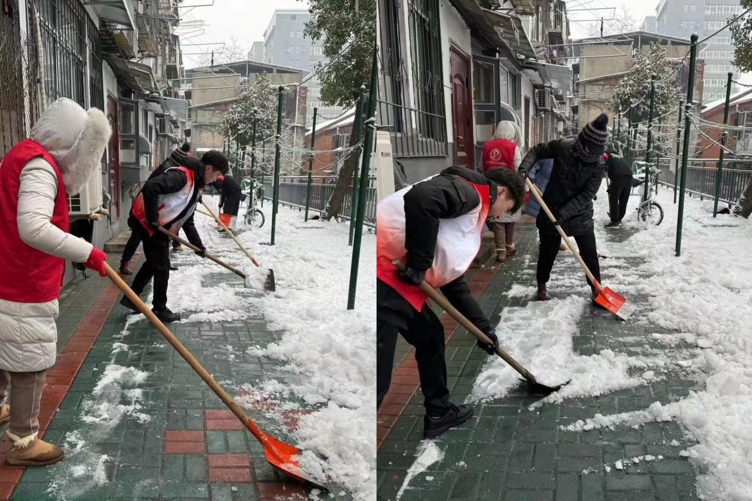 冬季志愿我先行 扫雪除冰暖人心 冬季志愿我先行 扫雪除冰暖人心