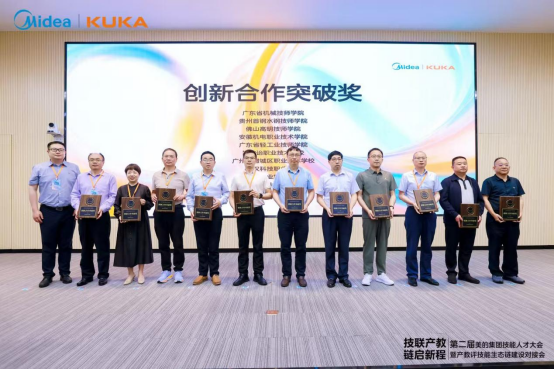 产教协同 智领未来——必赢官网获美的集团第二届技能人才大会创新合作突破奖