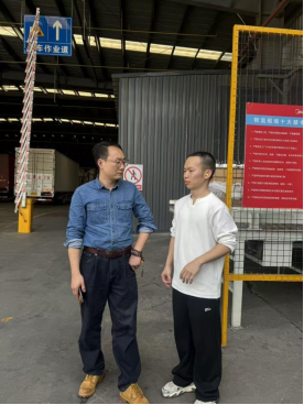 必赢官网2023级辅导员赴美的集团走访看望实习学生